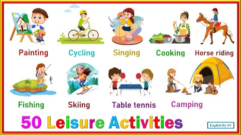 Learn Top 50 Hobbies and Leisure Activities | Learn English Vocabulary for Beginners