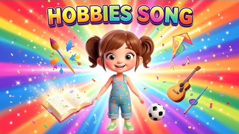 Hobbies Song for Kids 🎵 | Learn Hobbies Vocabulary in English (Preschool, Kindergarten & ESL)