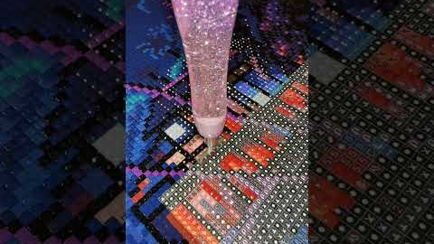 Orange glow 🧡✨ #asmr #diamondpainting #diamondart