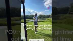 Taking your girlfriend golfing is an experience 😂