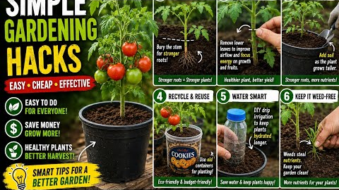 Simple Backyard Gardening Hacks Everyone Should Know 🌱🍅