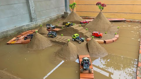 RC Off Road Island Challenge – Crazy Bridge Crossing Over Water!