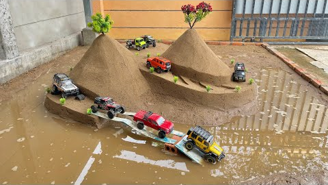Tiny RC Cars vs Deep Water & Sand Mountain!