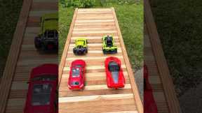 😱 4 RC Speed Cars Crash Test in Slow Motion 🔥❌
