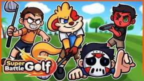 A GOLFING GAME WHERE YOU CAN SHOOT EACHOTHER?!?!? [Super Battle Golf]