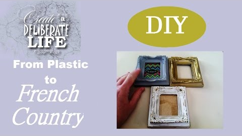 DIY | From Plastic to Faux Antique FRENCH Inspired Frame