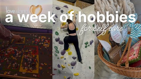 a week of hobbies as a girl prioritizing self care and trying new things to reduce burnout 🫧