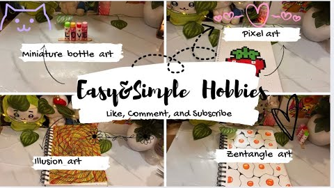 Easy life changing hobbies Part 2🩷/Boring time activities 🌈@RayaCraftworld 